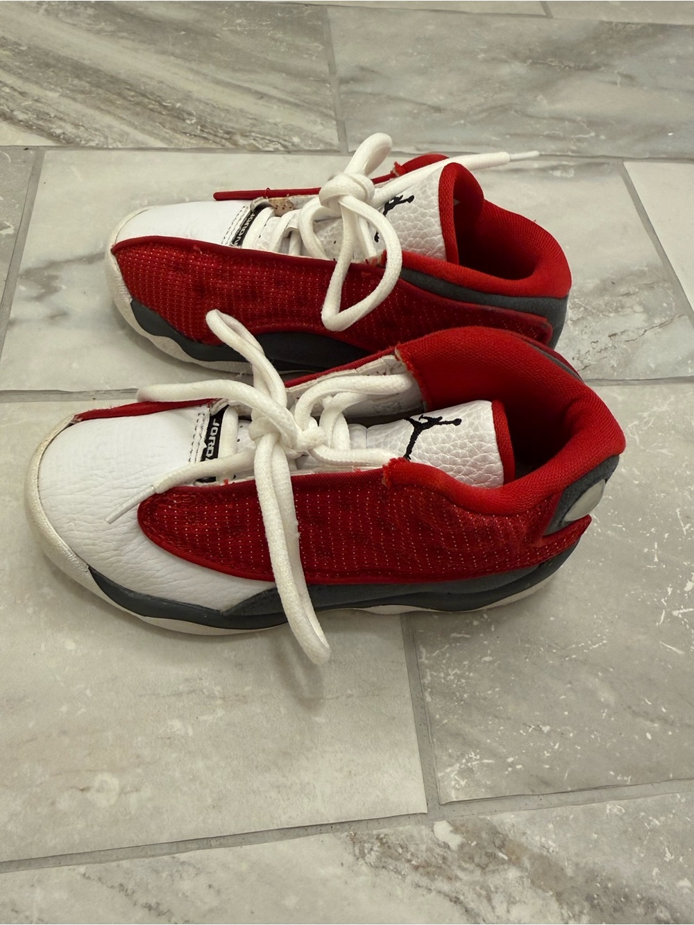Air Jordan 13 Retro Toddler Gym Red White Black Sneakers Size 9C - Picture 5 of 7